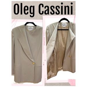 NEW Oleg Cassini Blazer Vintage 80's 90’s Blazer Y2K Size 12